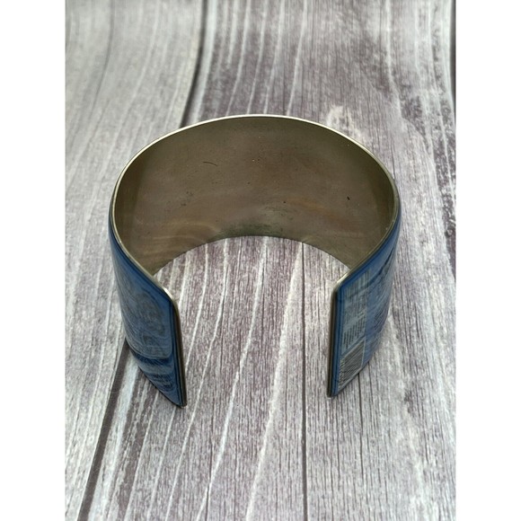 Pavlidou Greek Traditional Chocolate Bars Handmade Recycled Bracelet Cuff - Picture 5 of 5